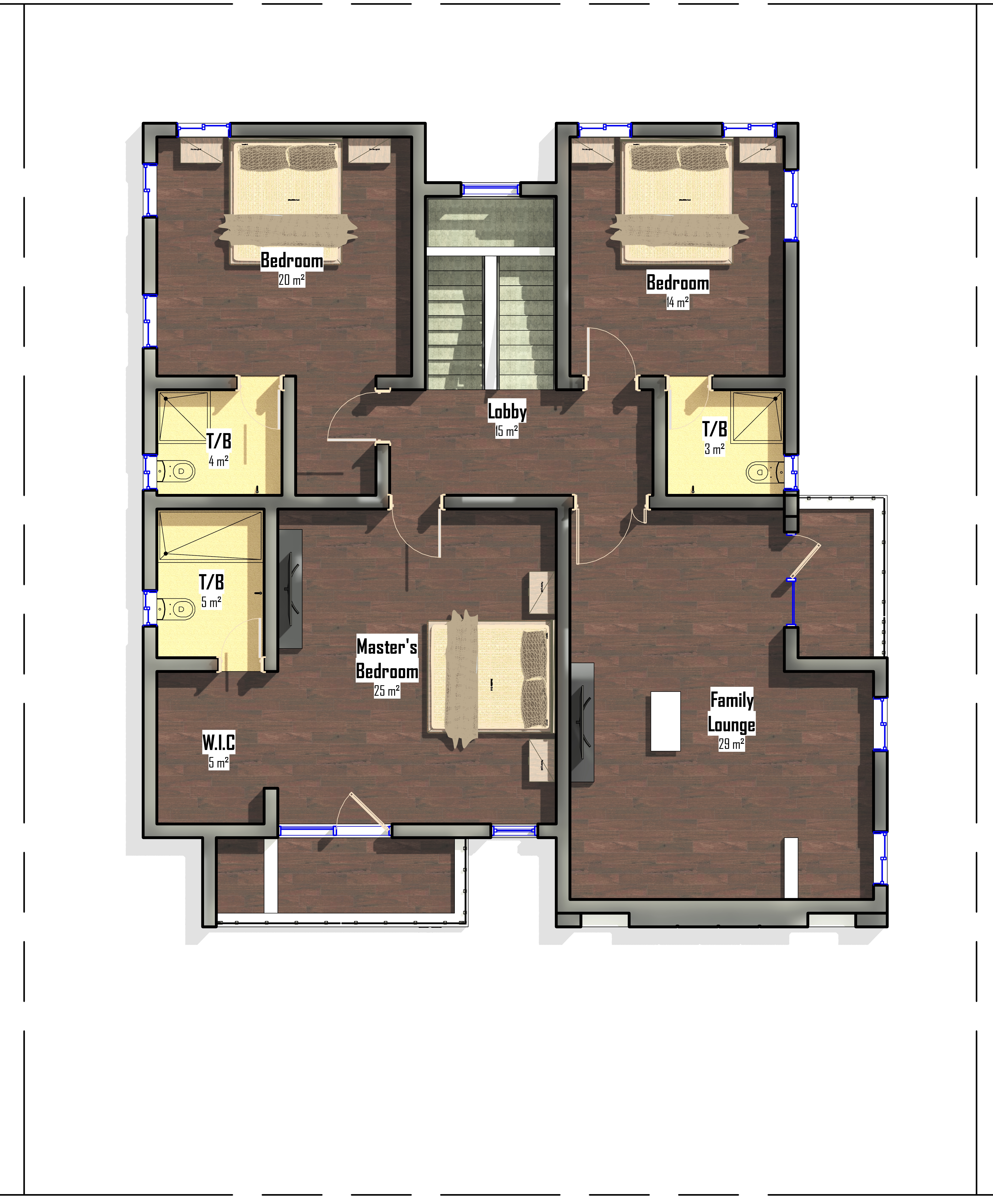 First Floor 3D Plan